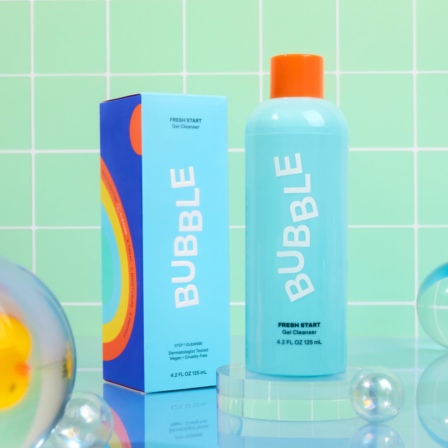 Bubble Skincare Fresh Start Gel espuma suave cuida piel sensible.