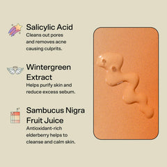 Bubble Skincare Knockout extracto gaultheria ayuda a calmar irritaciones.