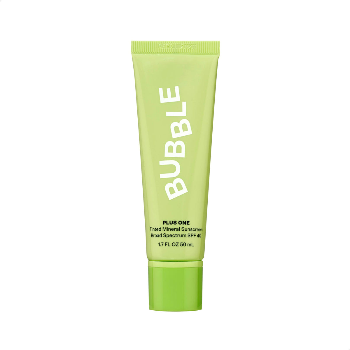Bubble Skincare protección mineral SPF 40 en aplicación facial suave