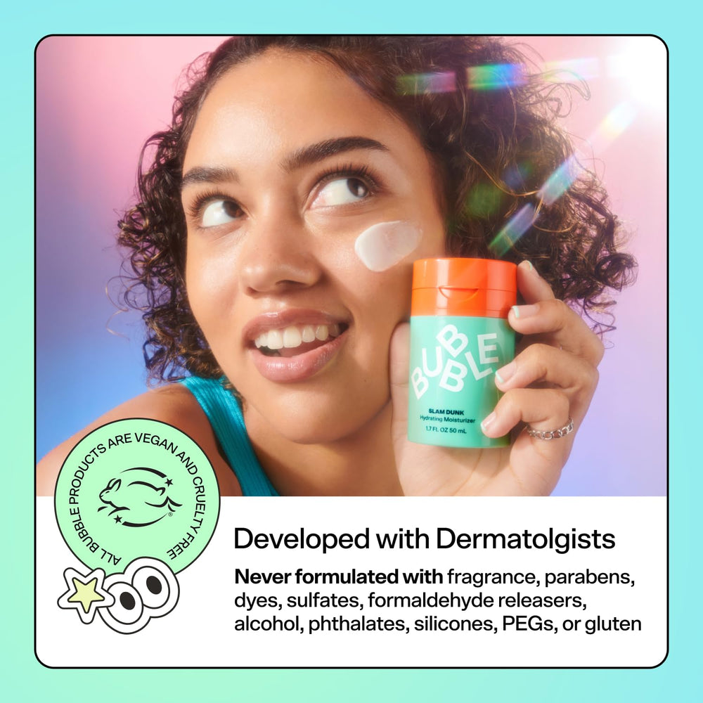 Bubble Skincare reaplicación cada 2-3 horas para protección constante