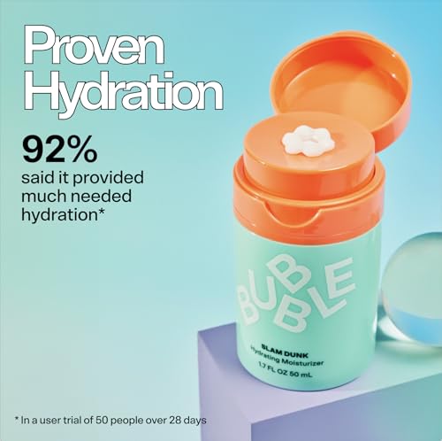 Bubble Skincare Slam Dunk 10ml travel-sized cream bottle