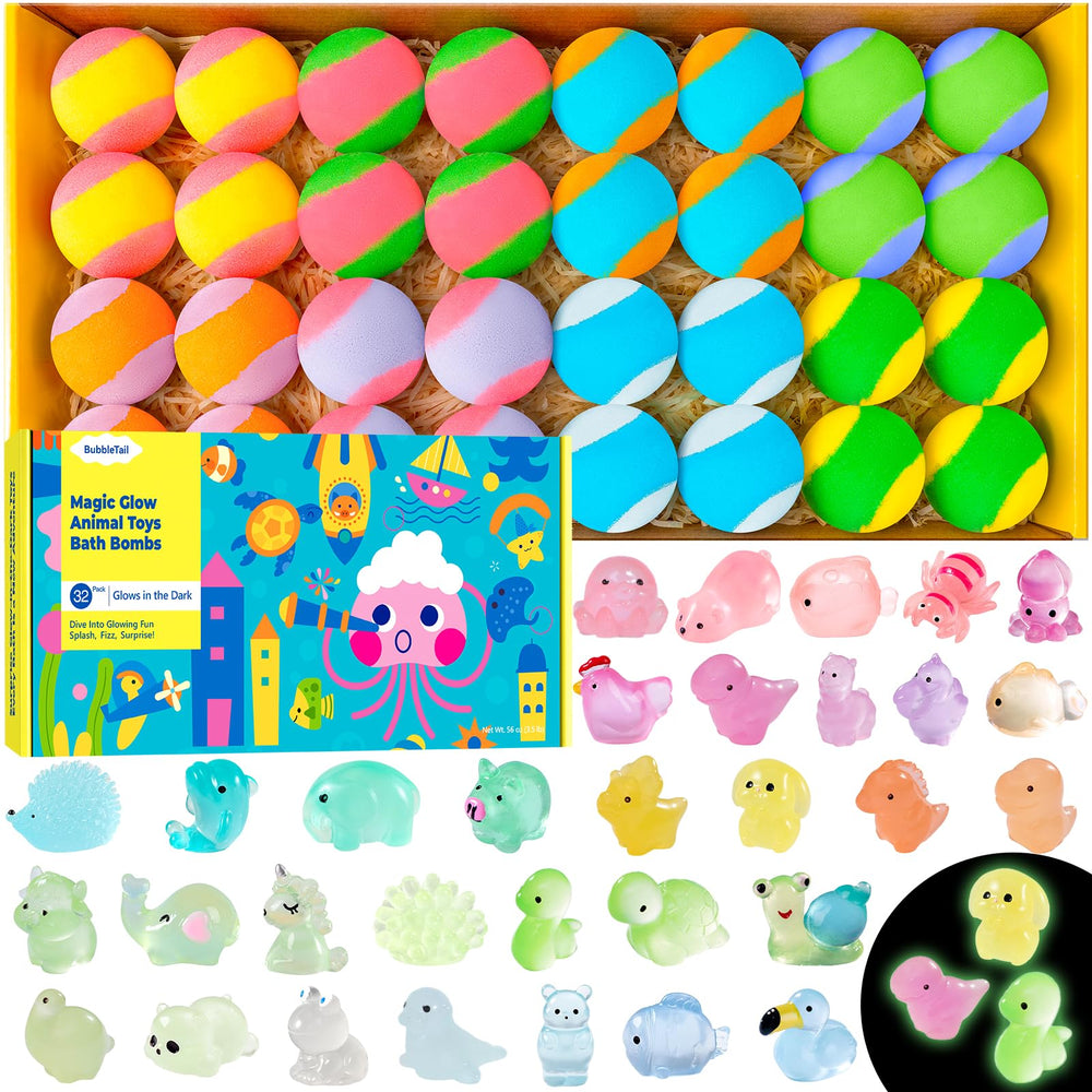 BubbleTail bomba de baño para niños con sorpresa incluida, ideal para juego y exploración.