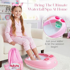 Bubbly Girlz esmaltes infantiles rosas, seguros y de secado rápido.