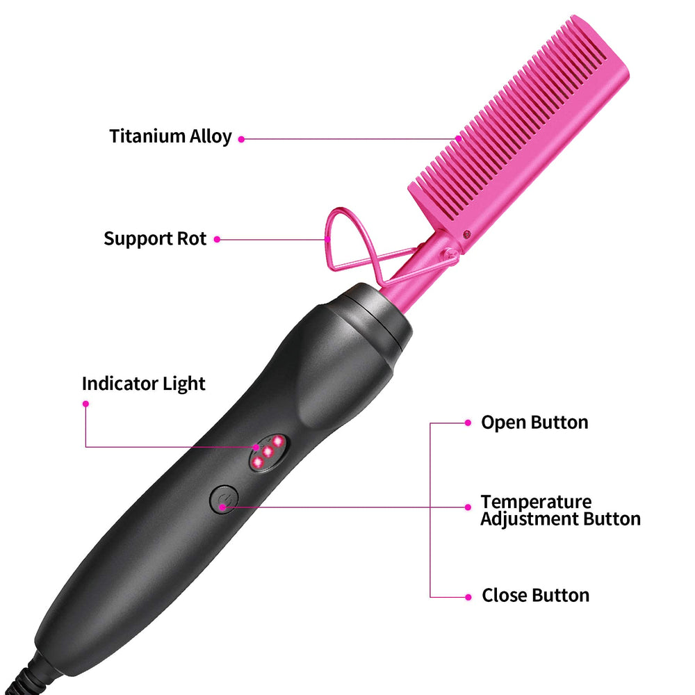 BudiGl útil para peinados rápidos en cabello natural o pelucas.