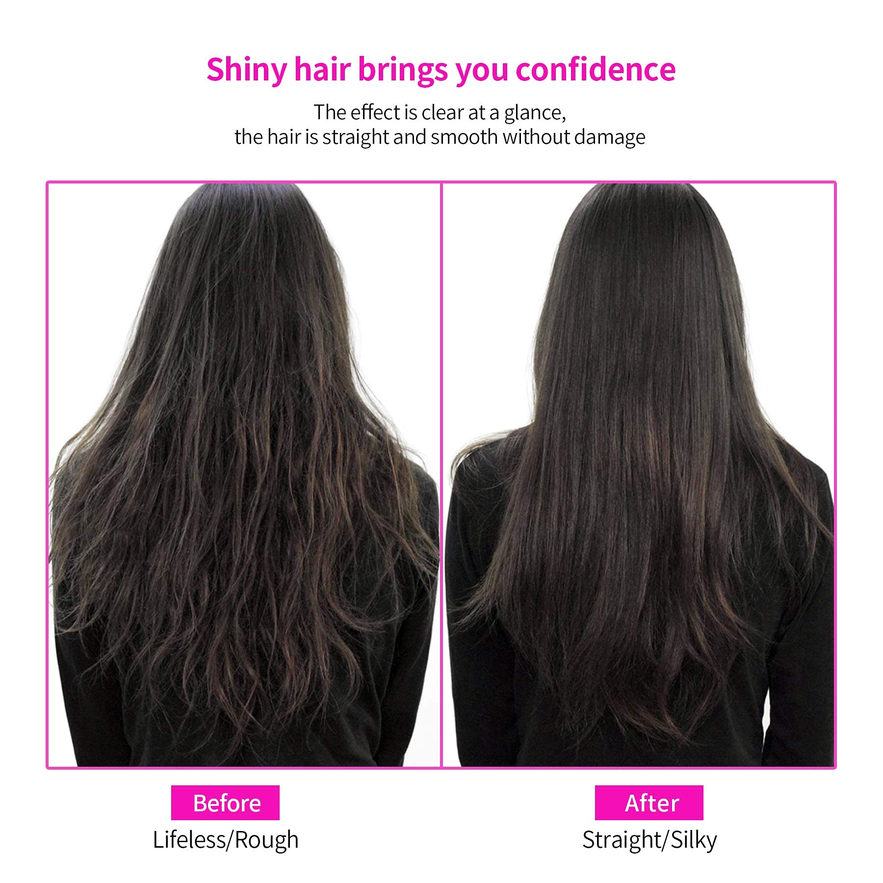 BudiGl peine caliente para cabello liso en minutos.