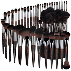 Conjunto de 38 brochas Bueart Design con estuche grande para organización y viaje.