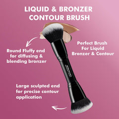 Brocha de Bueart Design para bronceador y contorno, control preciso.