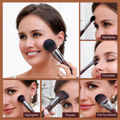 Brochas para contorno y corrector con difuminado preciso.