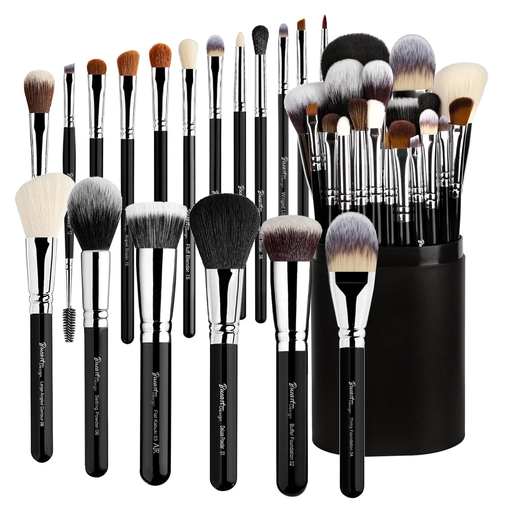 Bueart Design conjunto brochas profesional maquillaje estuche para viaje y resultados precisos
