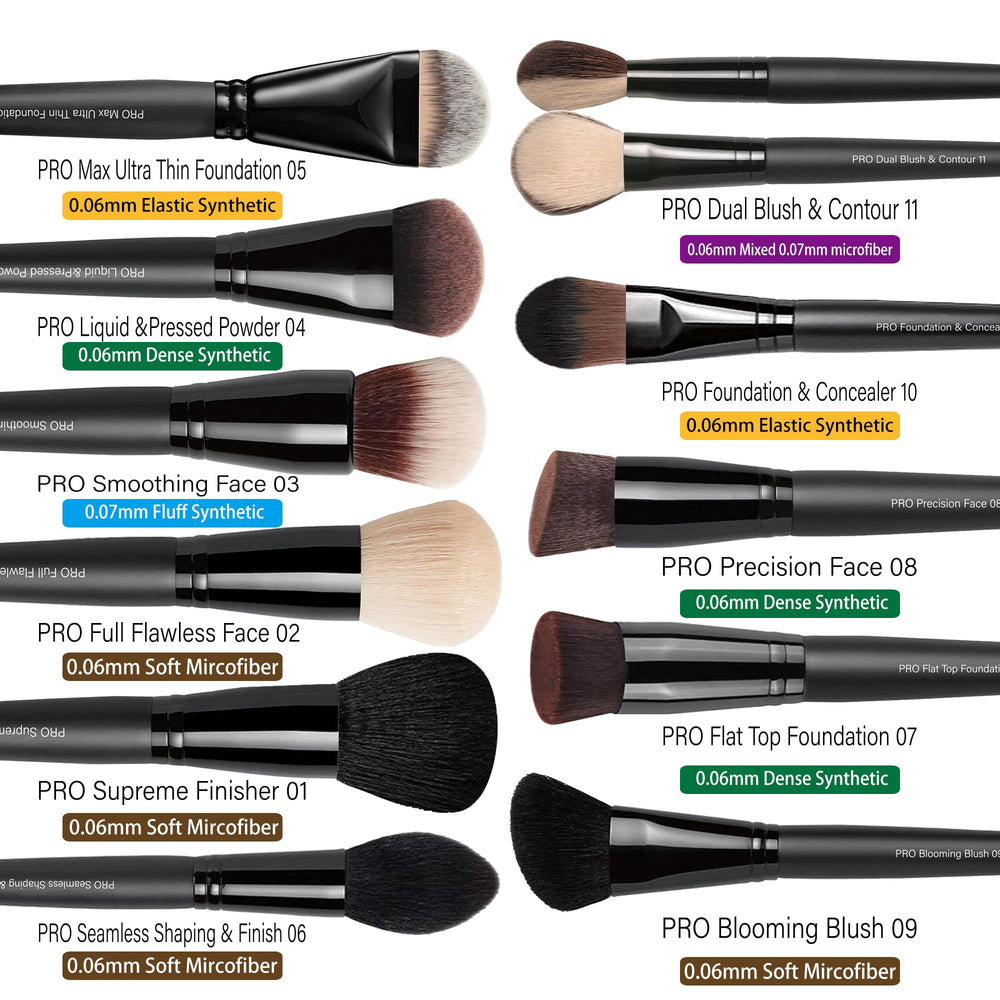 Pinceles Bueart Design para corrector y bronceador: cobertura precisa