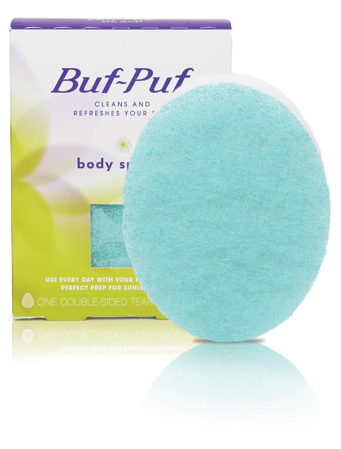 Buf-Puf éponge – accessoire réutilisable pour la douche.