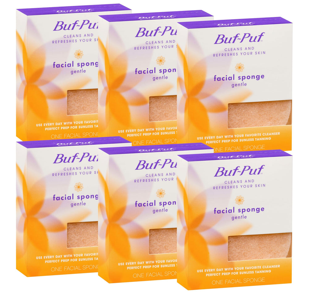 Buf-Puf eponge-visage douce pour un nettoyage en douceur et purifiant.