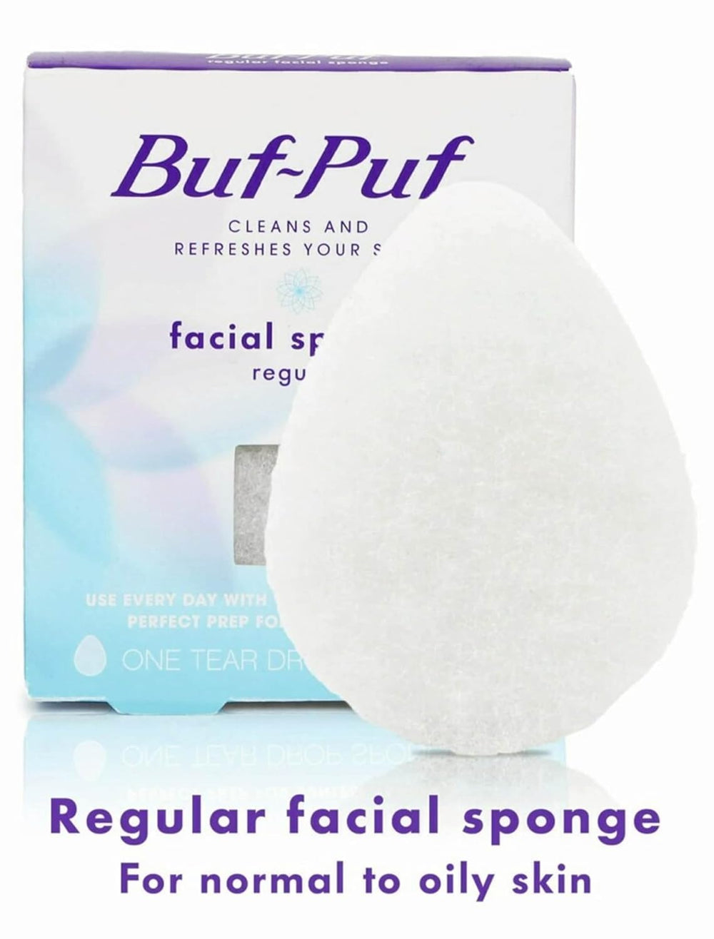 Buf-Puf exfoliación suave para piel limpia y radiante.