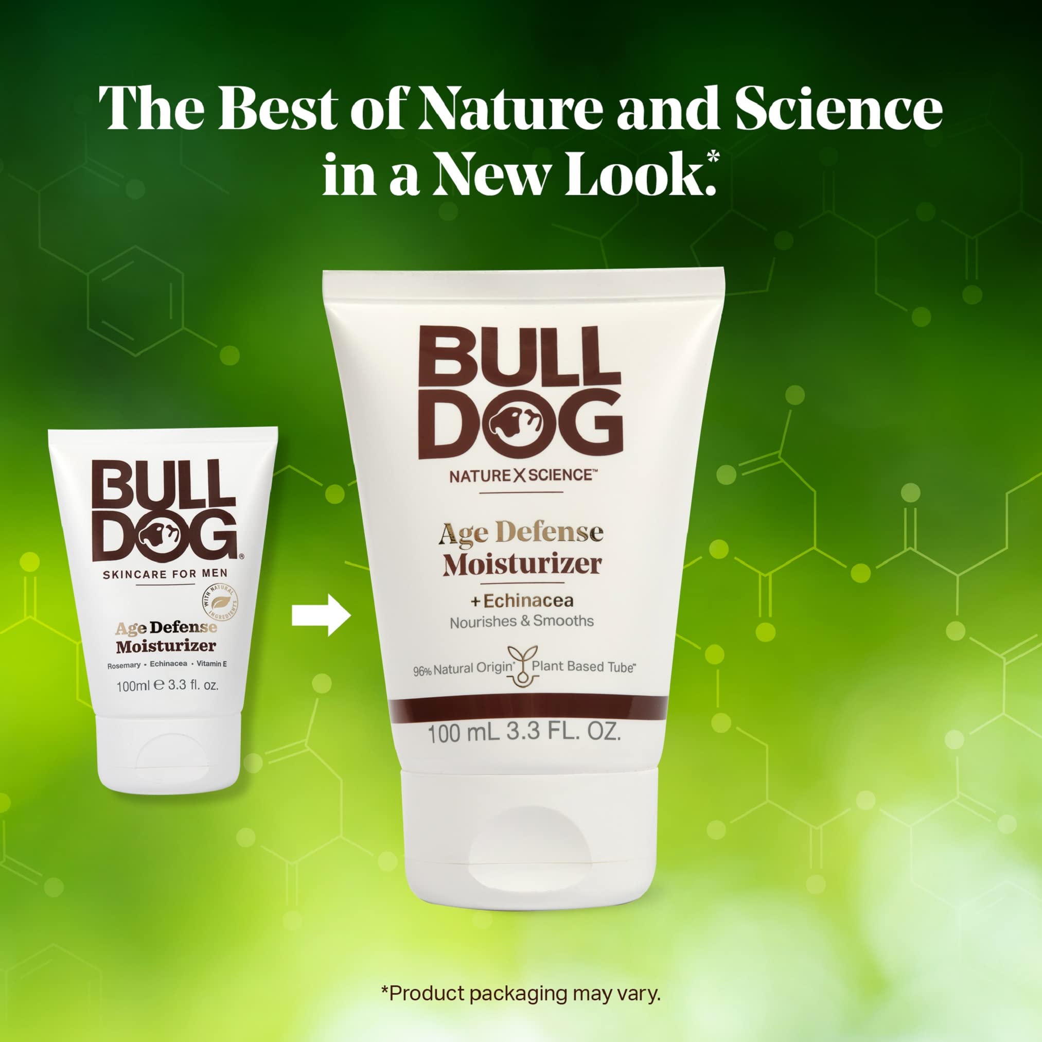 Bulldog contiene antioxidantes: romero y equinácea para la piel.
