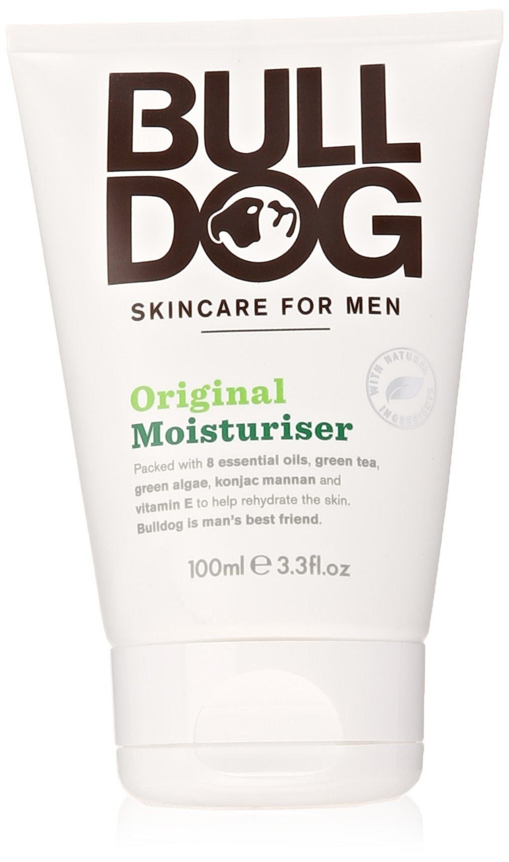 Bulldog Original hidratante: botella para aplicación suave en rostro y cuello