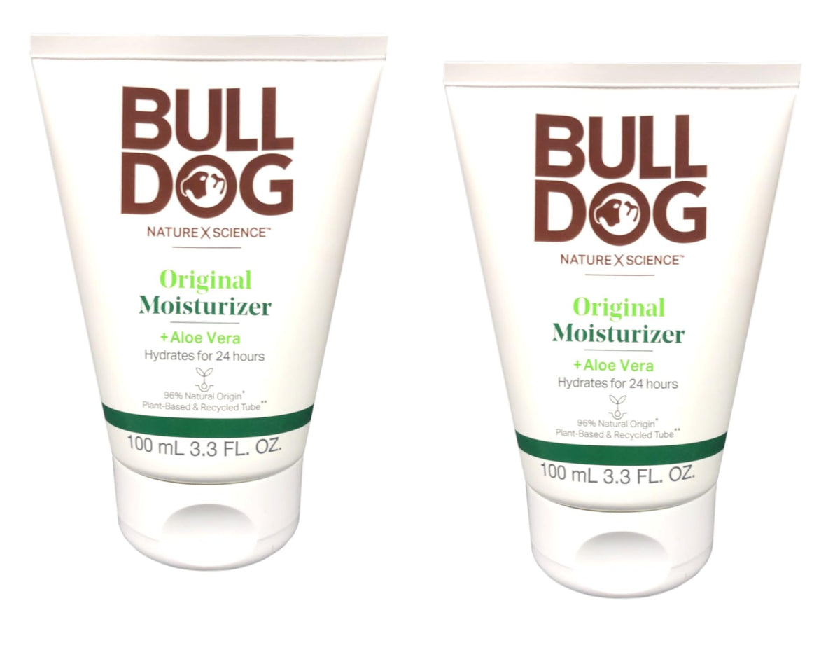 Bulldog Hidratante Original para hombre, pack doble, ideal para hidratación diaria