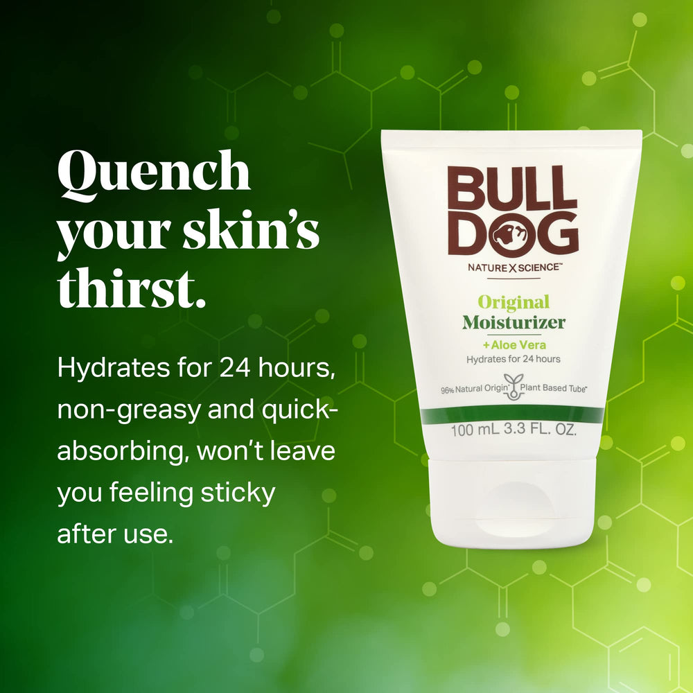 Bulldog Original Té verde, antioxidante ligero para piel activa.
