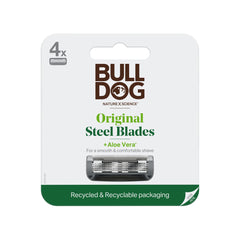 Bulldog Original Bamboo, recambios de hojas para afeitado cercano.