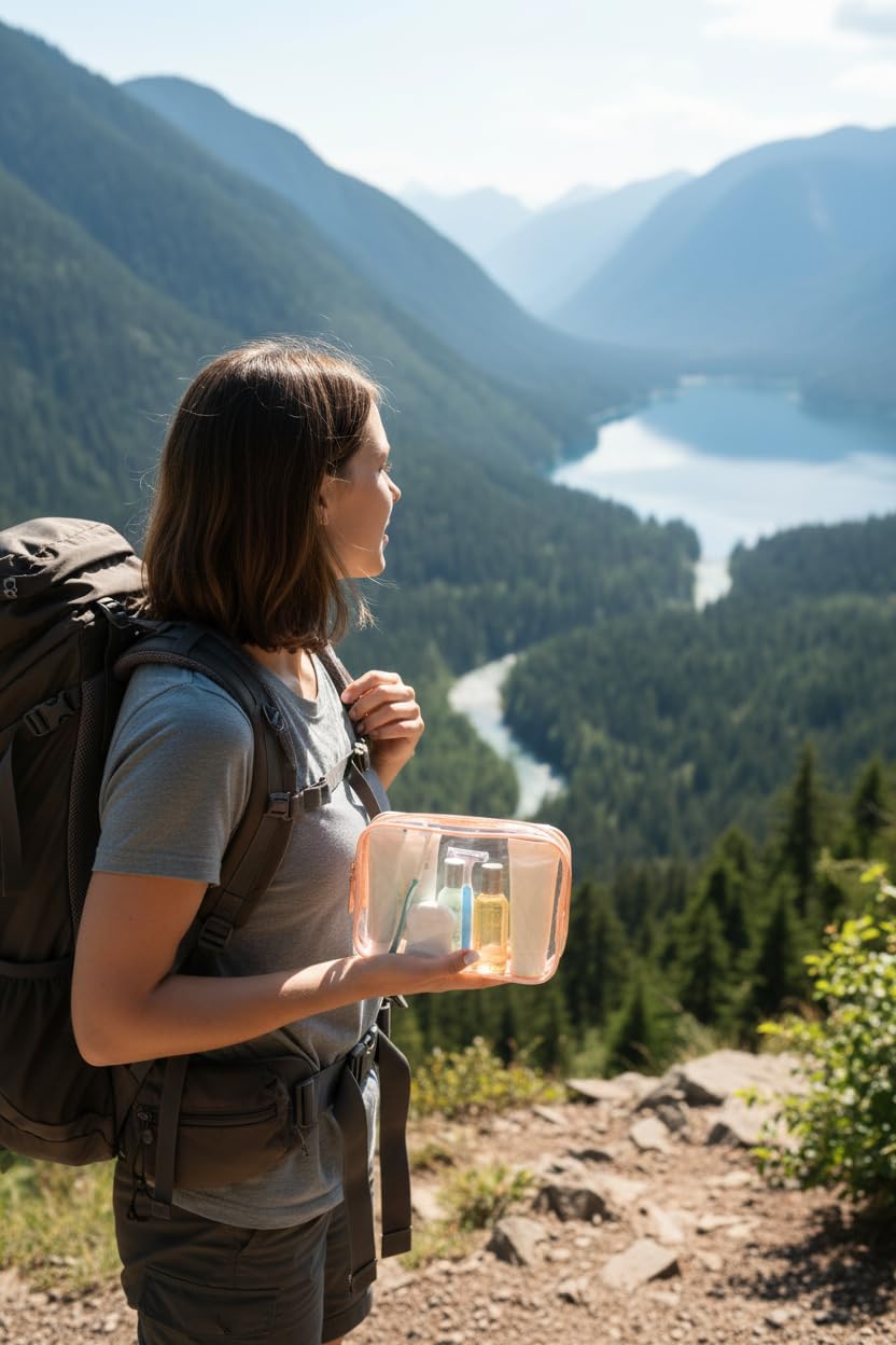 Buminee cremallera suave transparente, uso confiable para viajes diarios.