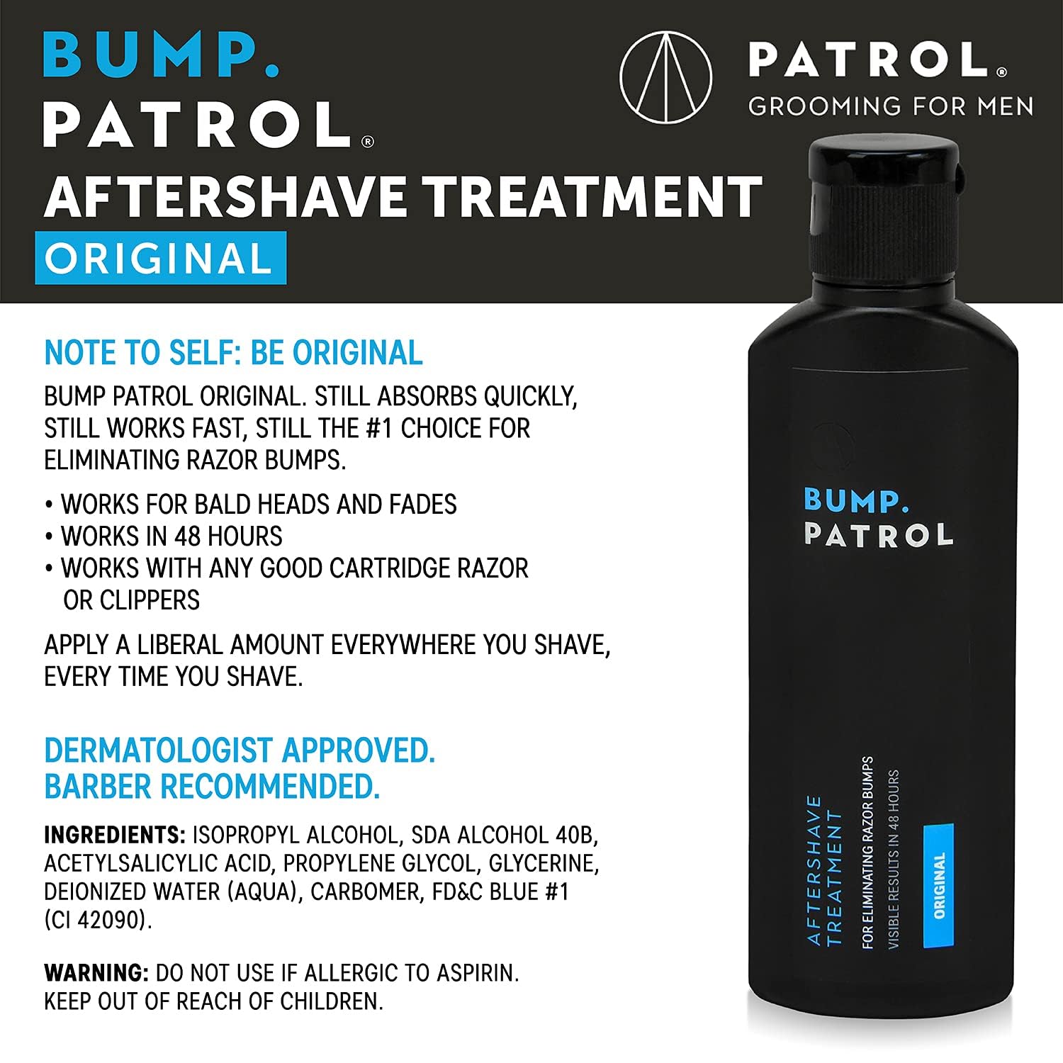 Bump Patrol suero rostro aplicado para tono suave y reducción de poros.