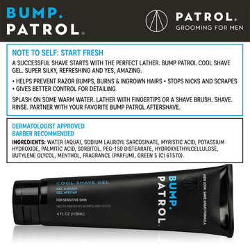 Gel transparente de Bump Patrol facilita ver dónde afeitarse sin irritación