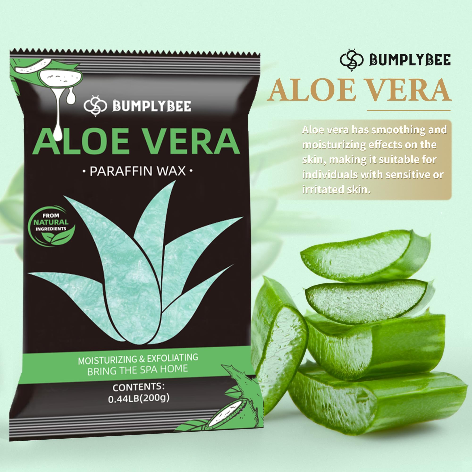 BUMPLYBEE manos y pies en baño de parafina con aroma relajante, experiencia suave en casa.