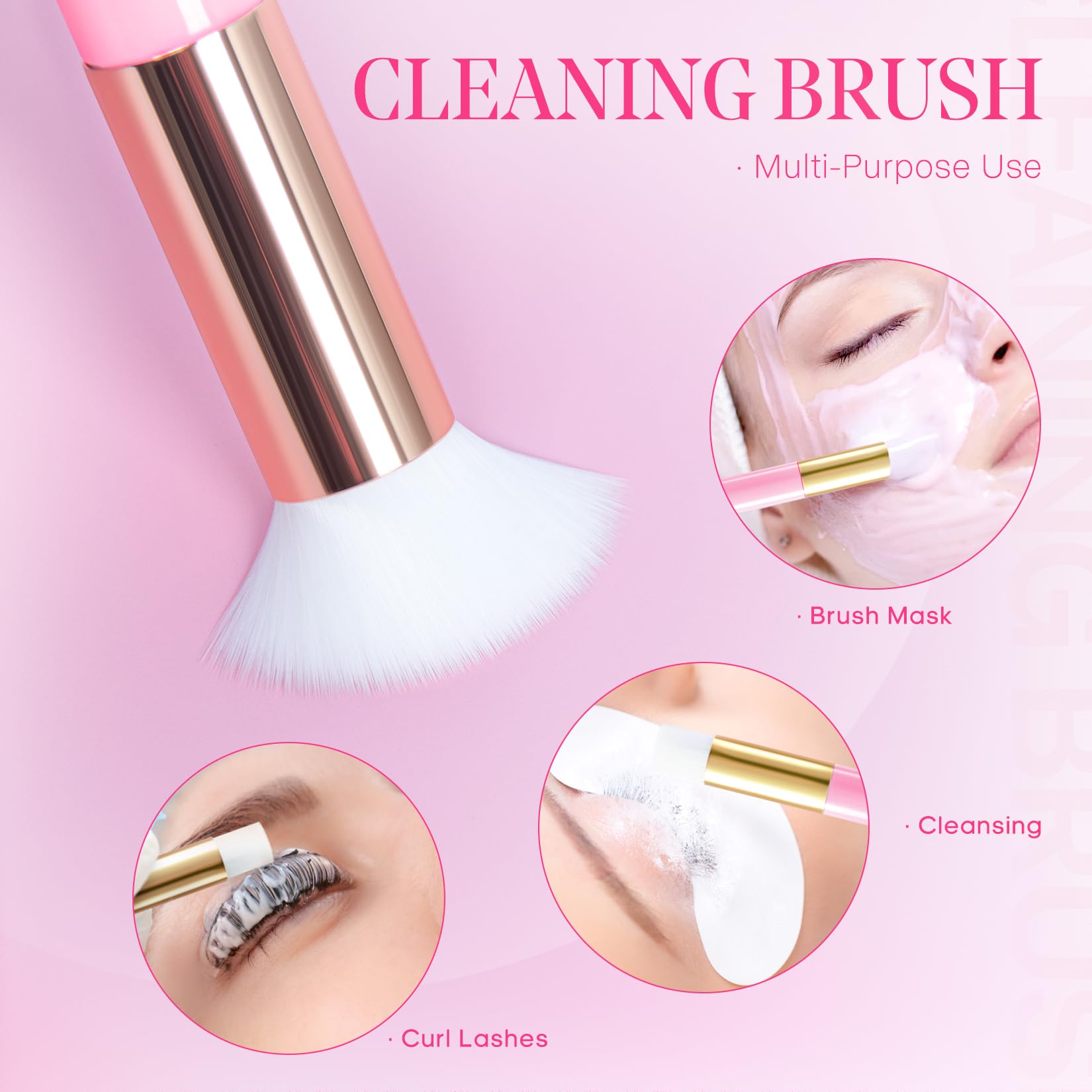 Conjunto Buqikma para extensiones de pestañas, envase compacto para salón