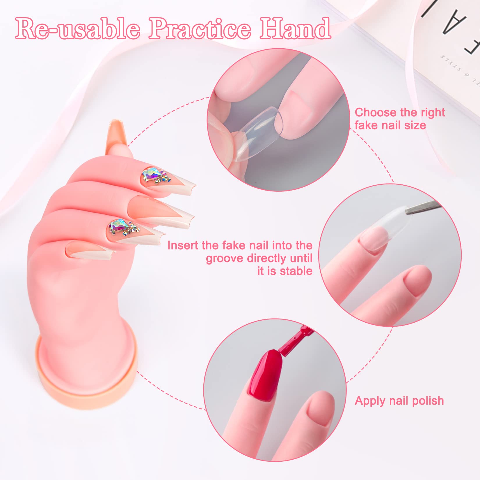Buqikma, superficie suave y realista para manicura en casa.