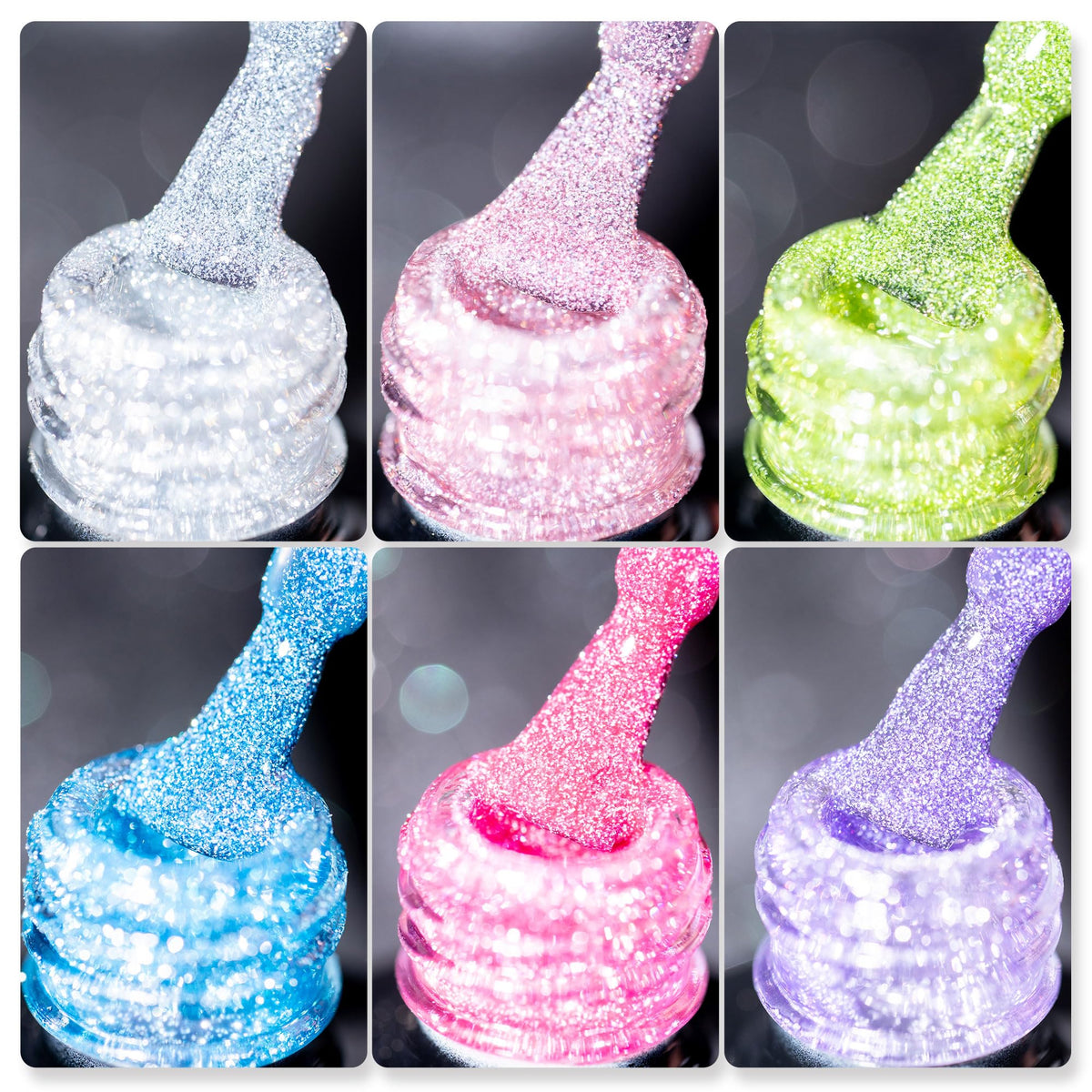 Burano esmalte glitter reflectante rosa, brillo intenso para fiestas.