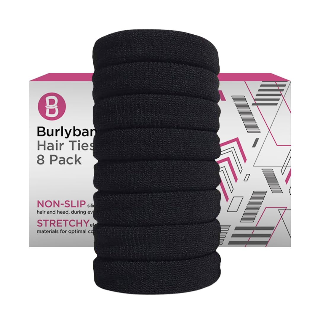 Uso nocturno con Burlybands para dormir sin marcar el cabello.