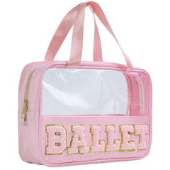 Burskit Ballet Bag transparente con asas, práctico para viaje y organización.