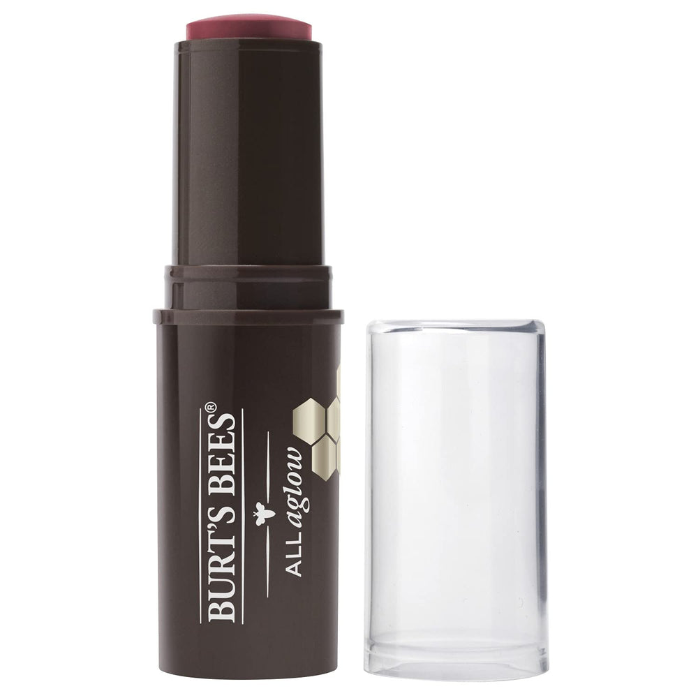 Burt's Bees All Aglow Dahlia Dew labios y rubor con color natural
