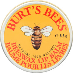 Burt's Bees bálsamo labial de cera de abejas en lata amarilla