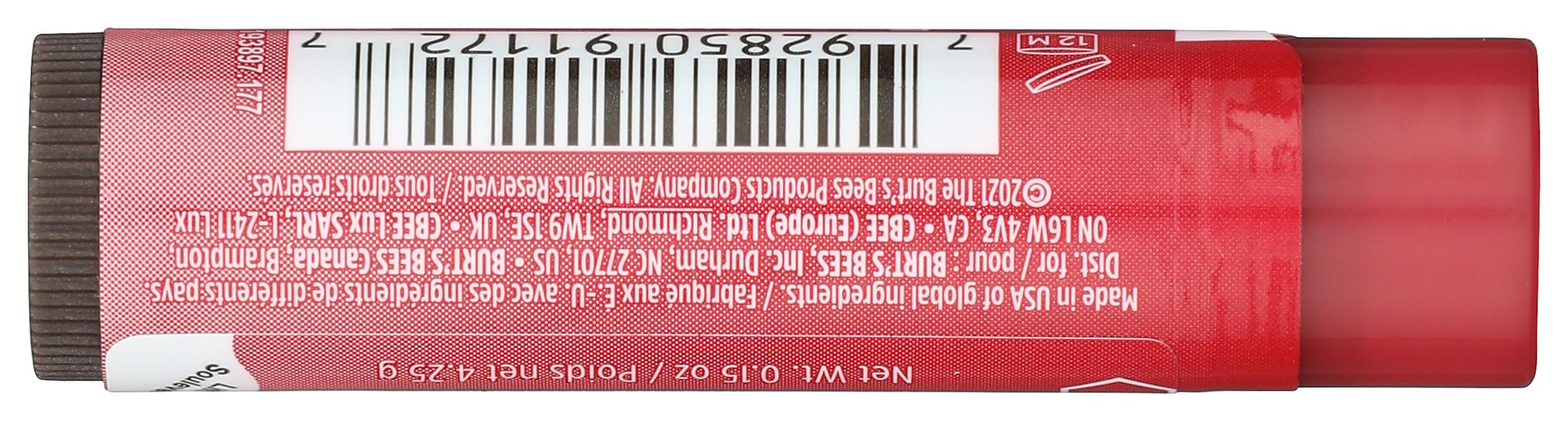 Bálsamo labial tintado Burts Bees Magnolia, aplicación suave y acabado sedoso.
