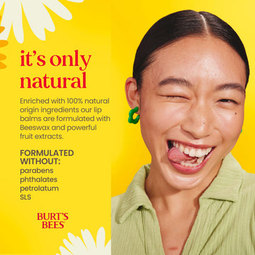 Burt's Bees acabado mate natural para labios con cera de abejas.