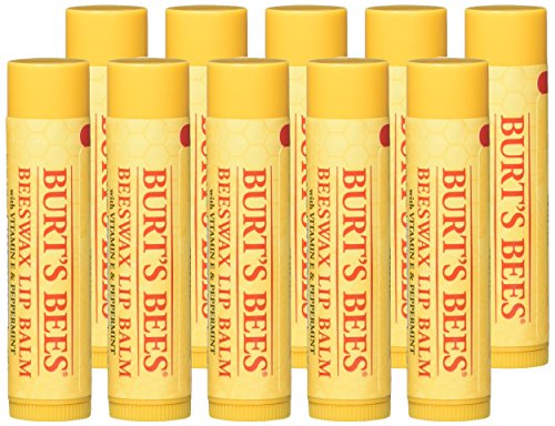 Burt's Bees balsamo-labios-cera-abeja-menta, alivio ligero y frescura al momento.