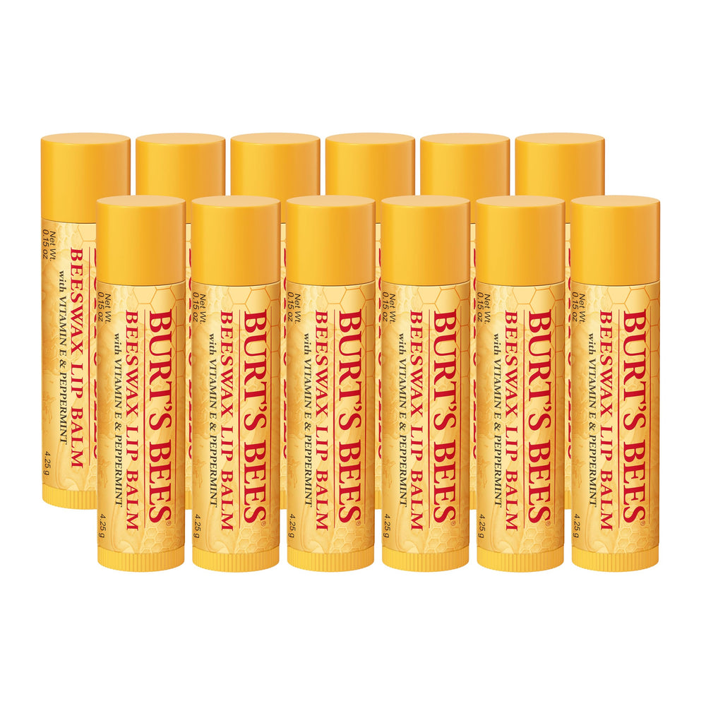 Burt's Bees bálsamo labial original en tubo de cera de abejas para labios suaves.