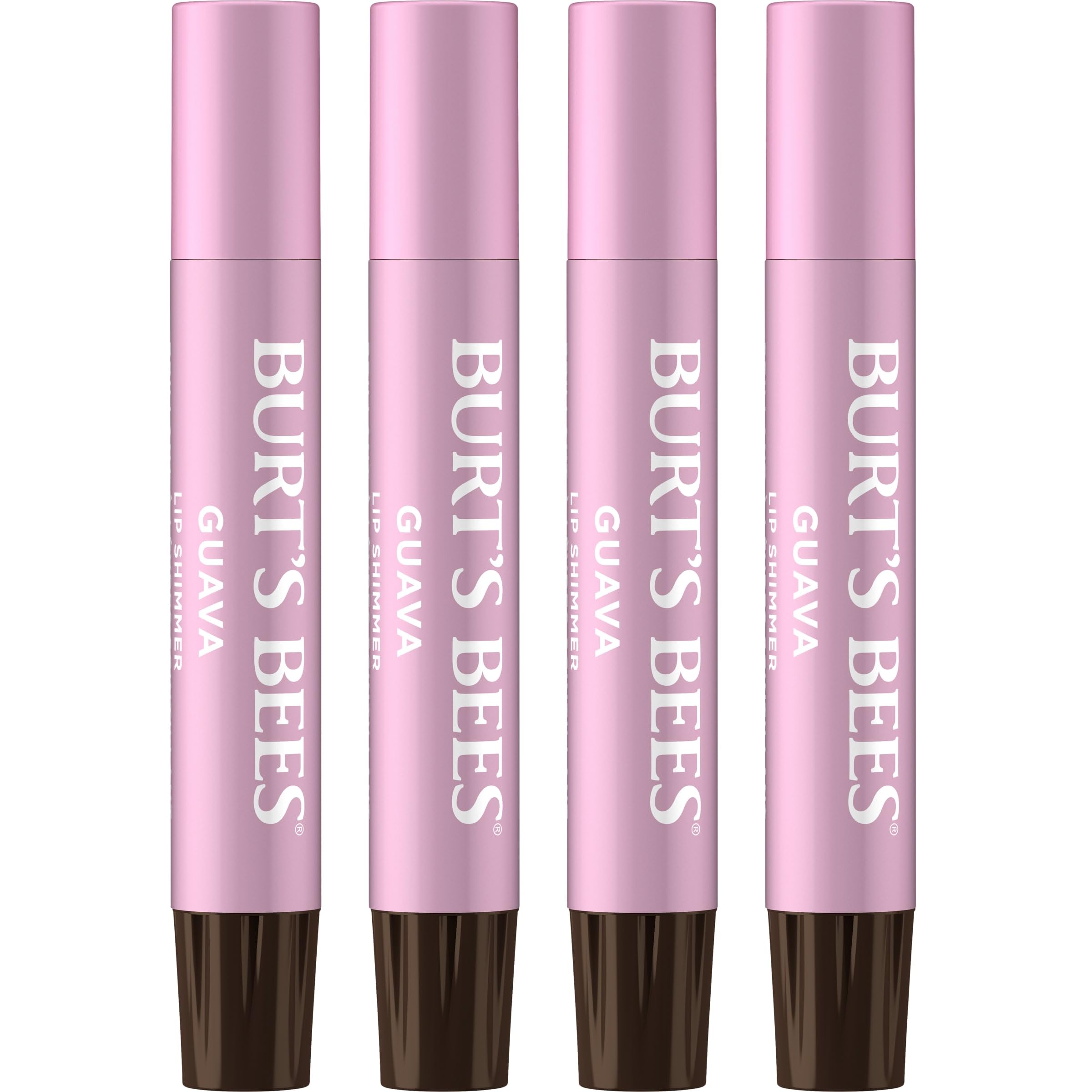 Burt's Bees Brillo Labial Guayaba en aplicación suave aporta hidratación y brillo.