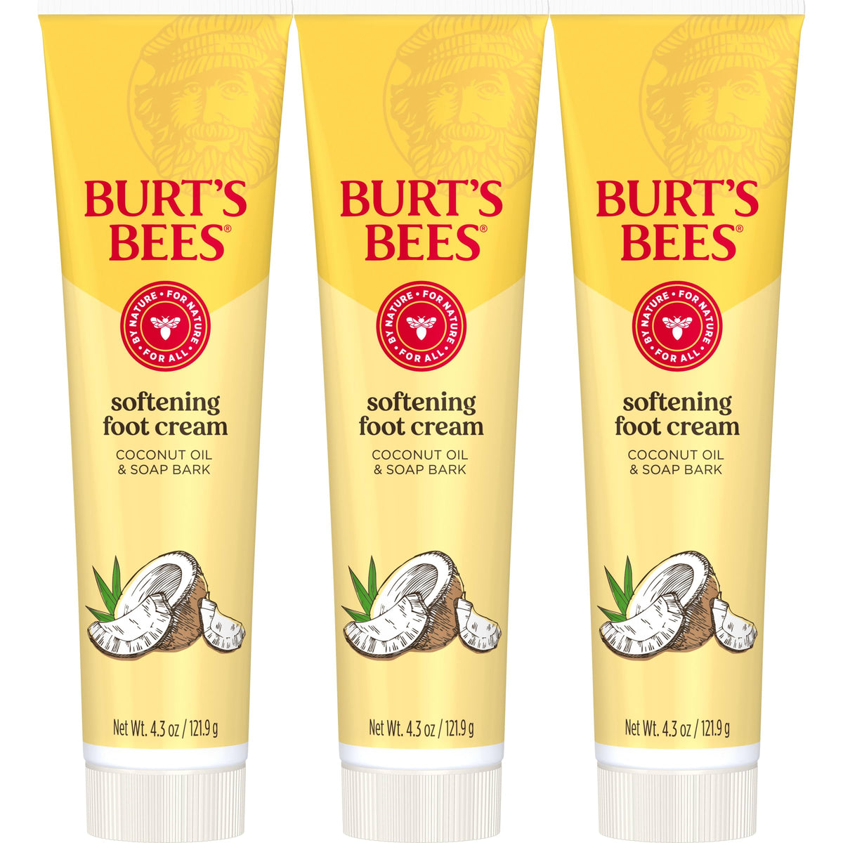 Burt's Bees Crema de Pies con Aceite de Coco, textura suave e hidratación.