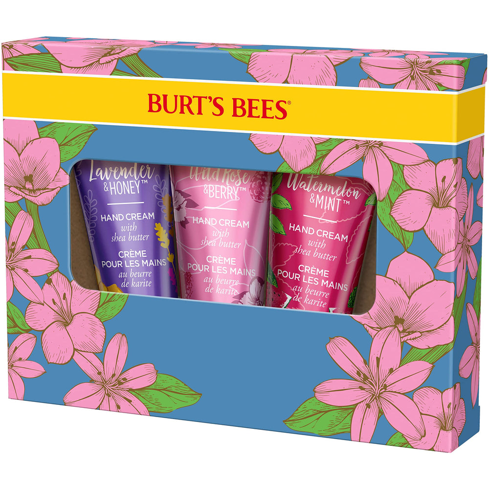 Fragancia Rosa Silvestre y Baya de Burts Bees, aroma floral.