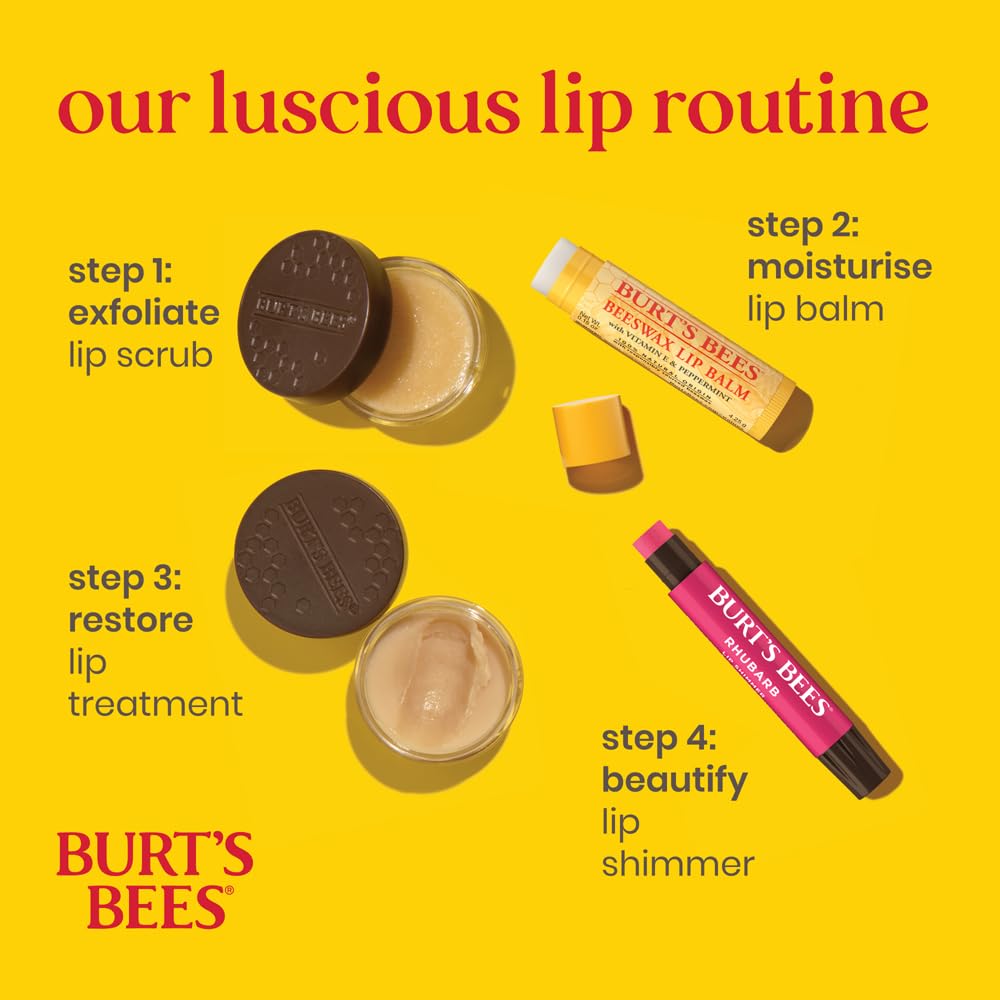 Burt's Bees Brillo labial Fig hidratación diaria para labios suaves.