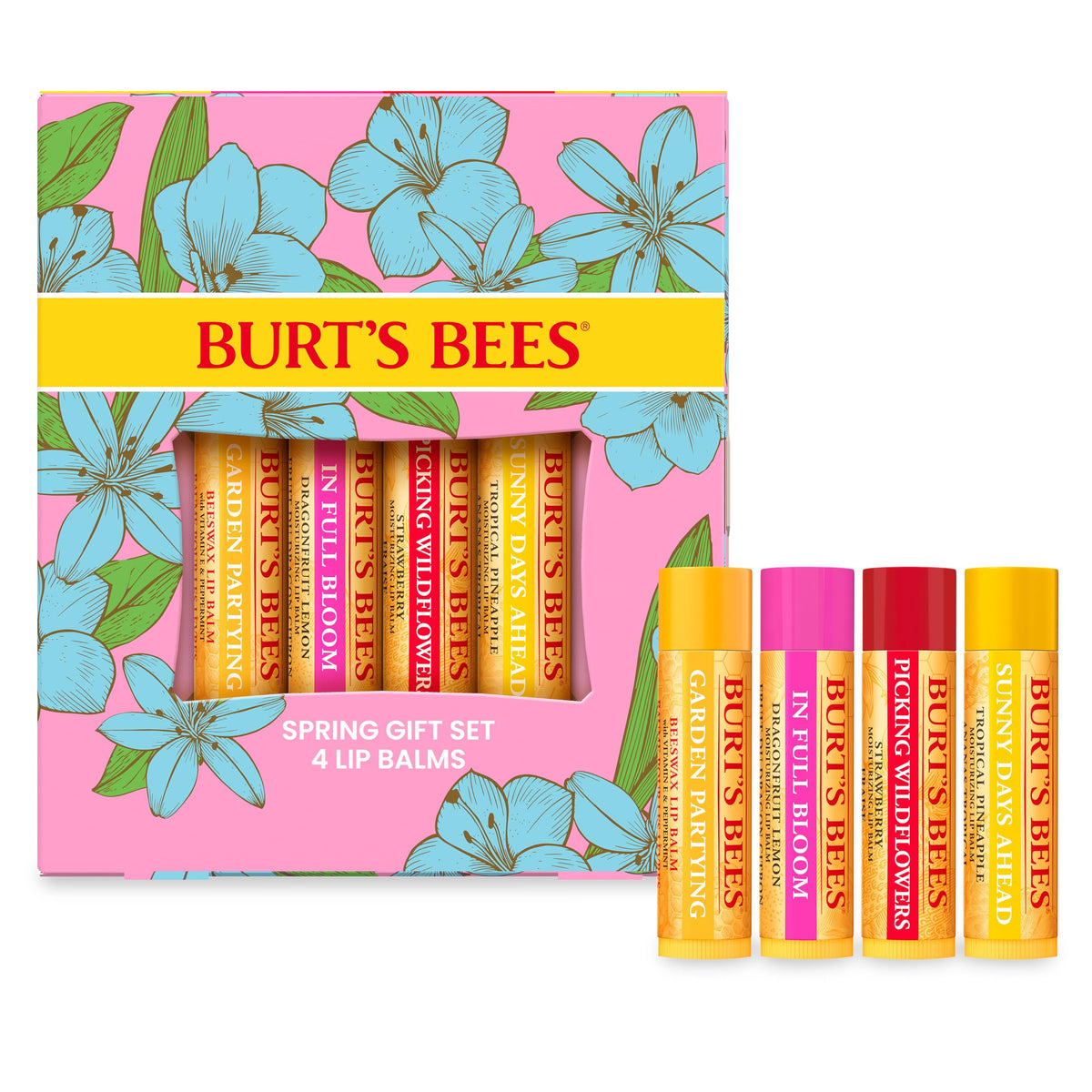 Burt's Bees In Full Bloom bálsamo labial mate para hidratación suave
