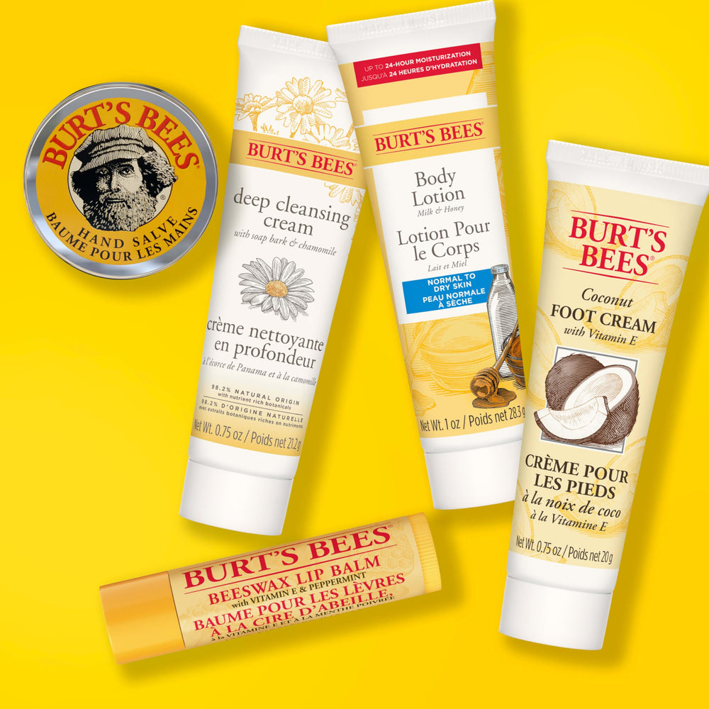 Burt's Bees ingredientes naturales, fórmula suave para piel.