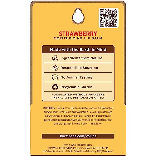 Burts Bees Labial fresa, opción natural para rutina diaria de cuidado labial.
