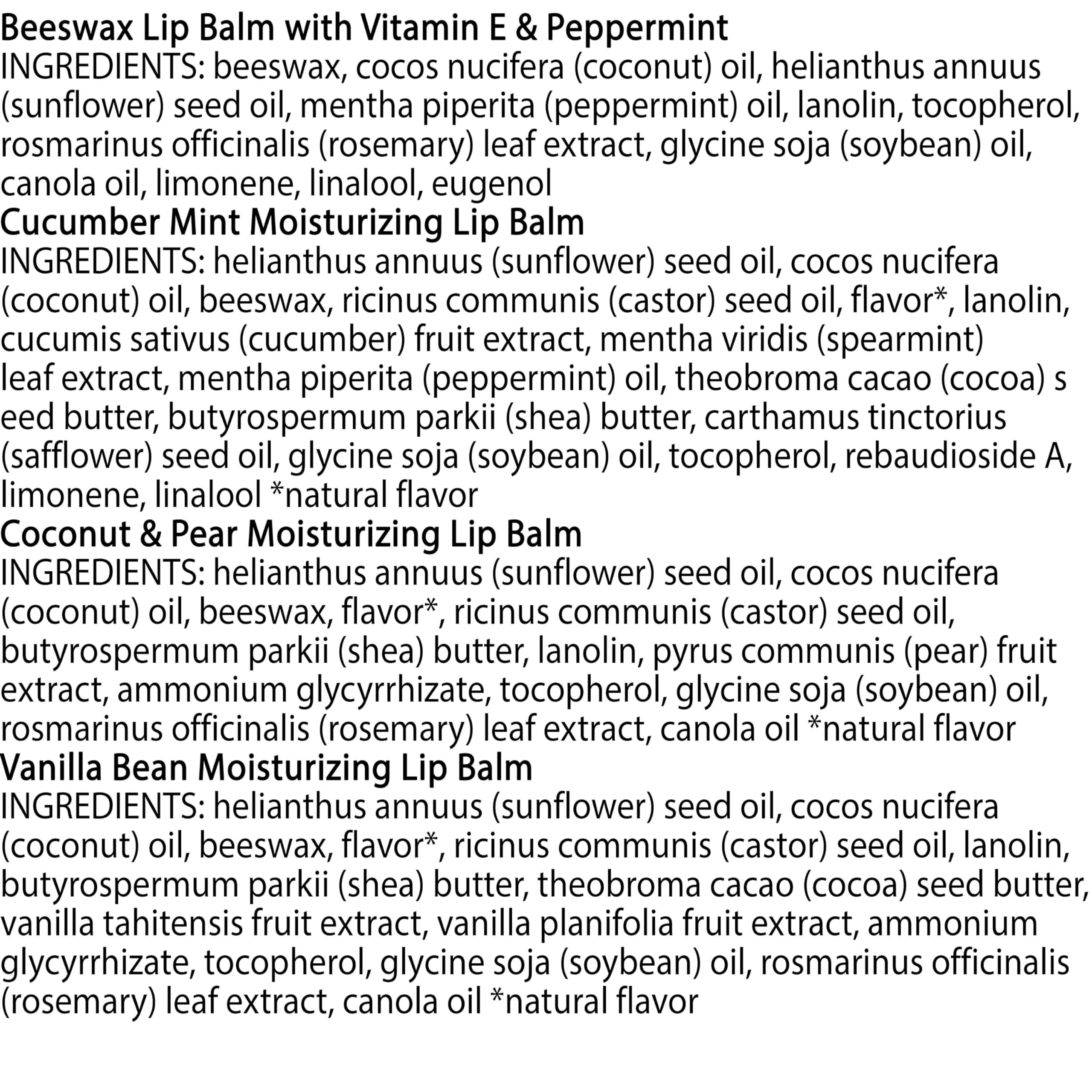 Pocket-size Burt's Bees lip balm ideal for on-the-go.
