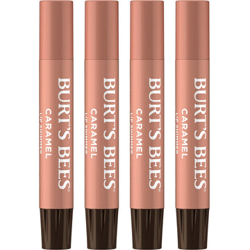 Burt's Bees Lip Shimmer Caramel, empaque elegante para uso diario con brillo cálido.
