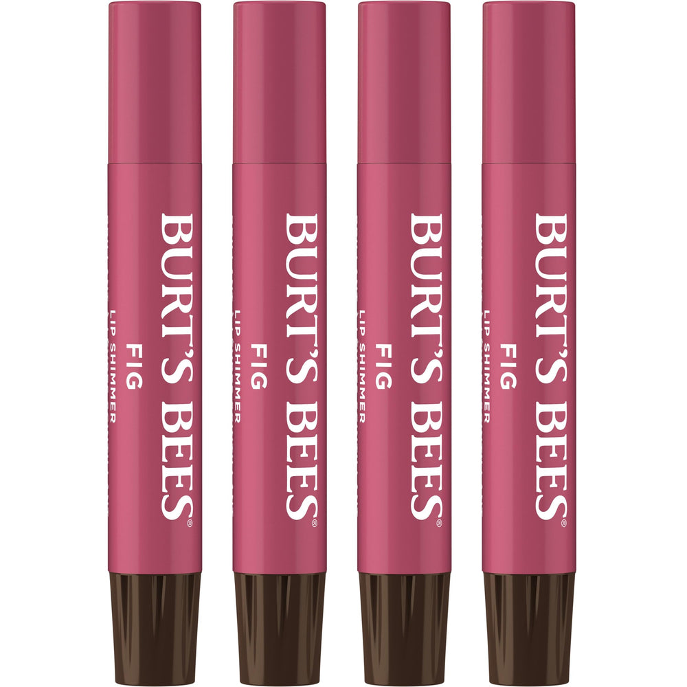 Burt's Bees Lip Shimmer Fig en empaque compacto para retoques diarios.