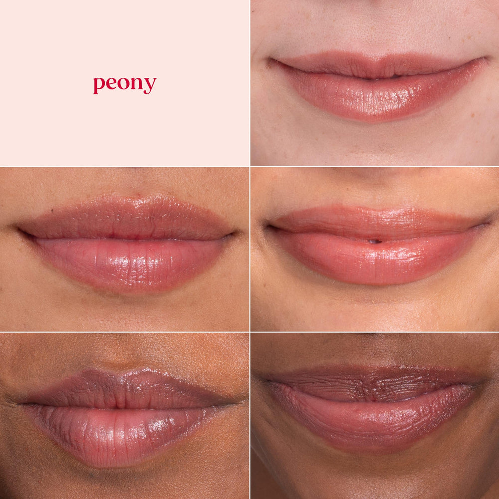 Burt's Bees Lip Shimmer Peony: tono rosado cálido para realzar la sonrisa.
