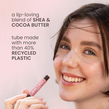 Burt's Bees Lip Shimmer Peony: aroma a menta fresca durante cada pasada.