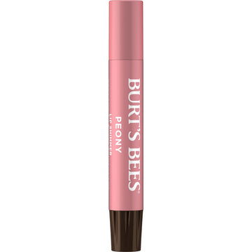 Burt's Bees Lip Shimmer Peony: envase destacado muestra formato compacto para uso diario.